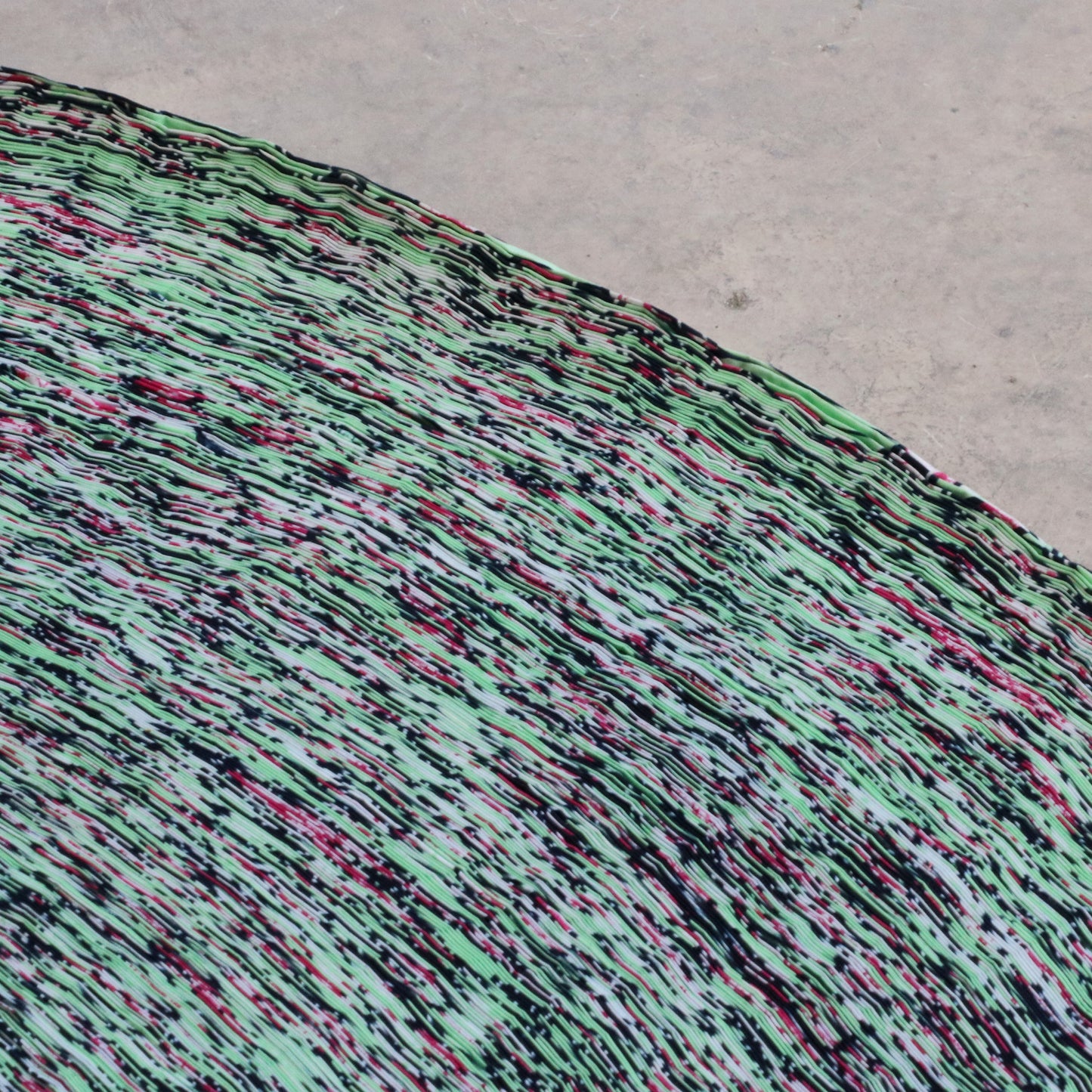 Netherlands, Simone Post, Vlisco Recycled Carpet Pastel Green