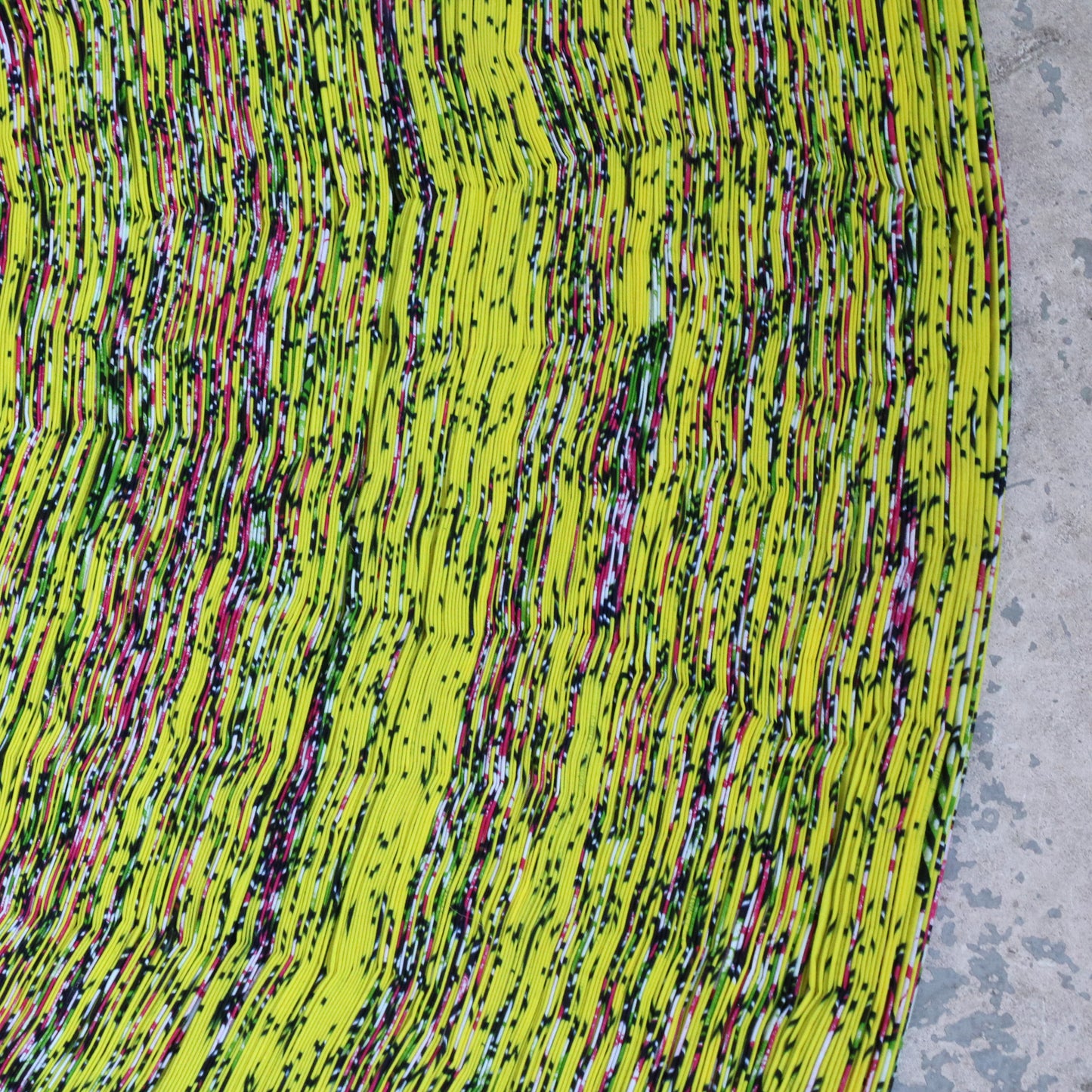 Netherlands, Simone Post, Vlisco Recycled Carpet Bright Yellow