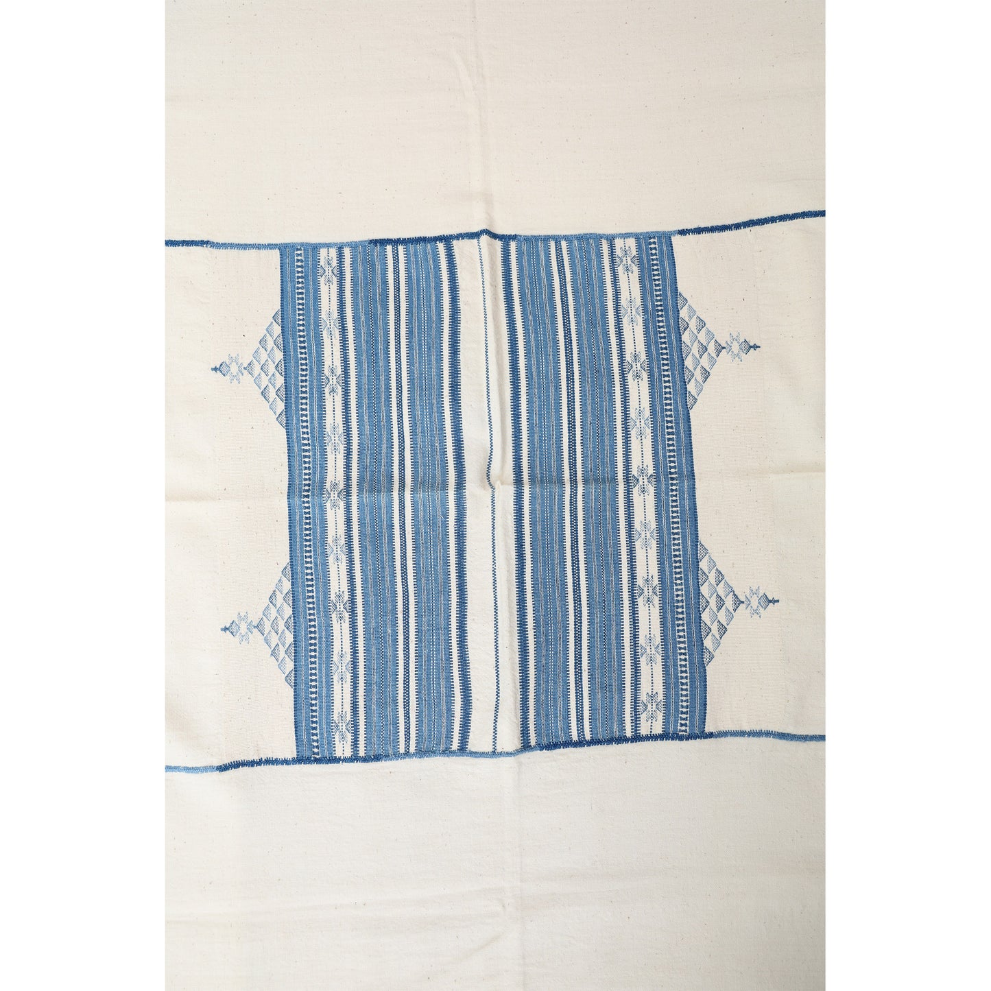 India, Siju Shamji Vishram, Addhita Throw - Indigo/Natural