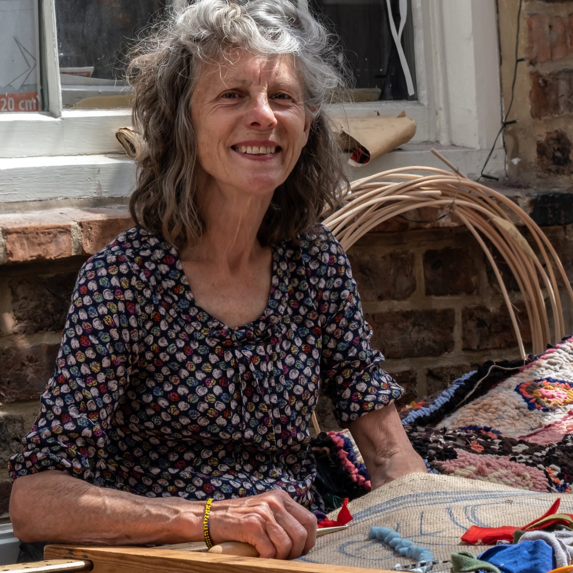England, Lu Mason, Rug hooking