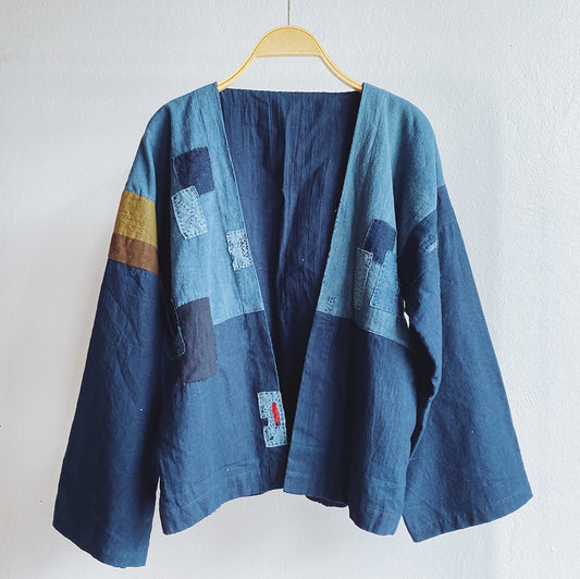 Thailand, Farmer Rangers, Indigo dyed patchwork Jacket