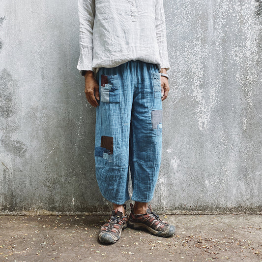 Thailand, Farmer Rangers, Patchwork unisex harem pants