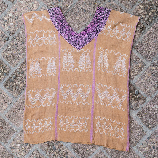 Mexico, Mexican Dreamweavers, Coyuchi Huipil with Embroidered Collar