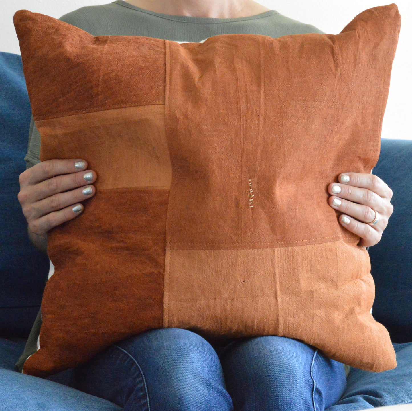 Uganda, Mekeka Designs, Barkcloth Patchwork Pillow
