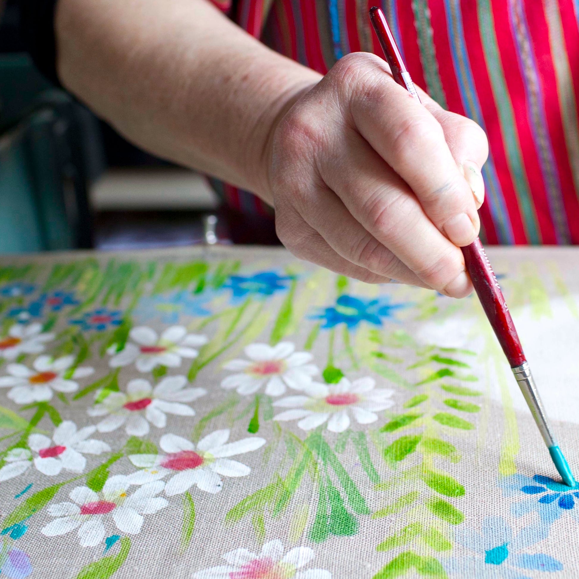 21 & 22 November 2020, Hand-Painting on Calico, Virtual Workshop with Sarah Campbell