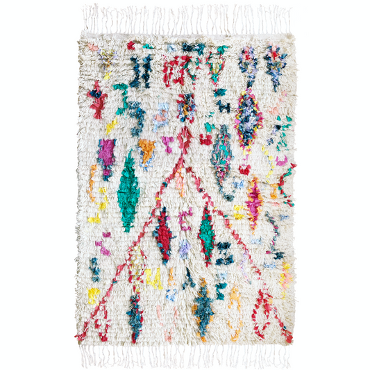 Morocco & France, Calla, LARGE BOUCHAROUITE RUG - RAINBOW