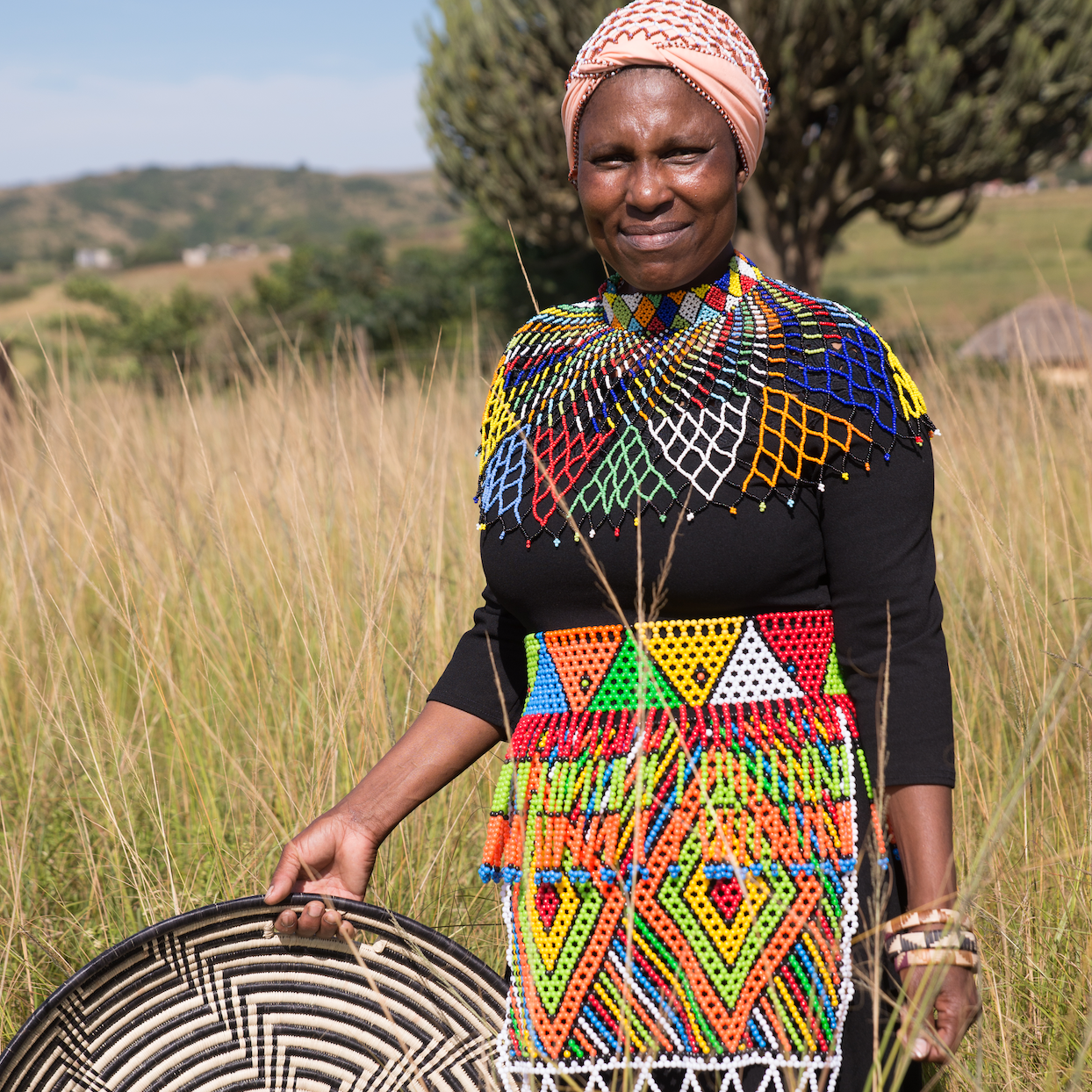 South Africa, Angeline Bonisiwe Masuku, Basket Weaving