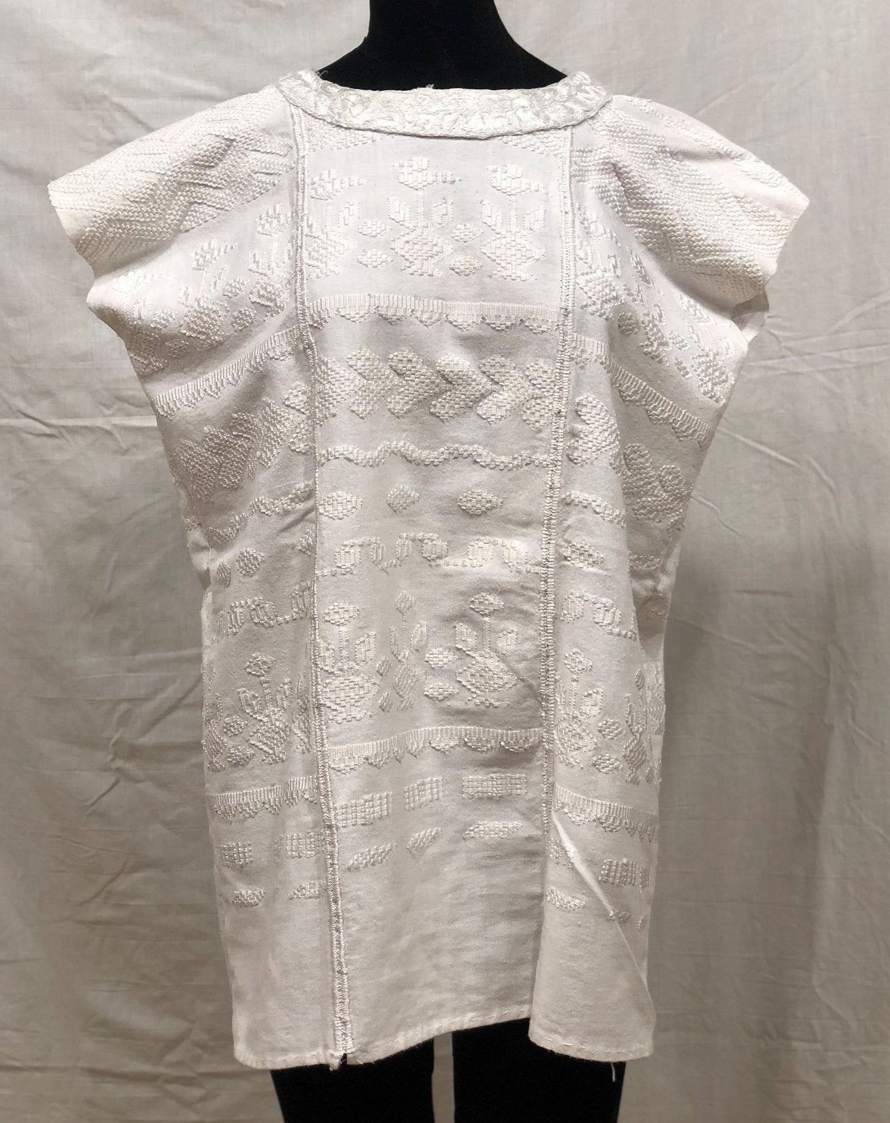 Guatemala, Casa de Artes'/ Nelly Menchu, White Huipil from Xela