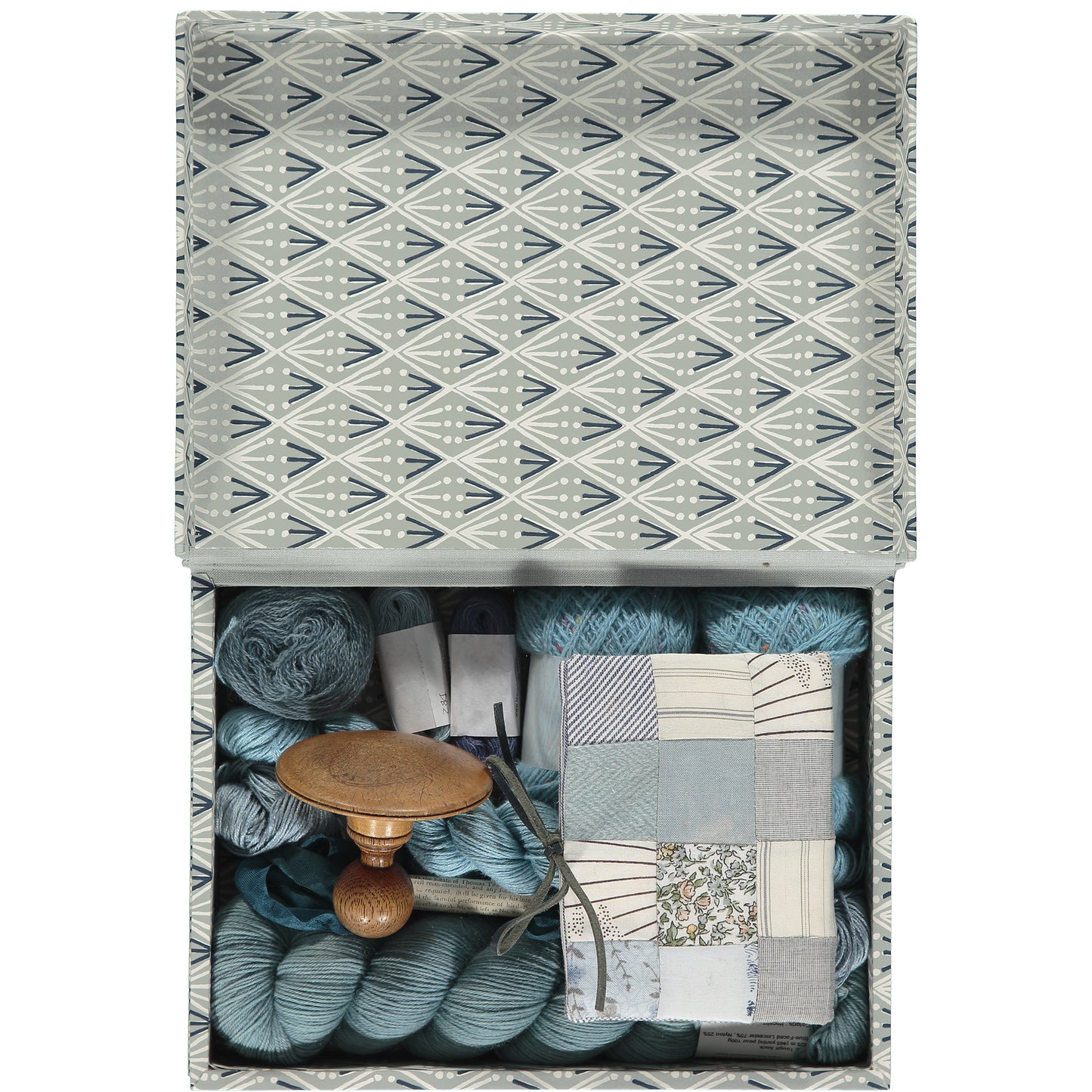 Selvedge& Cambridge Imprint, Haberdashery Box (Assortment of Colours Available)