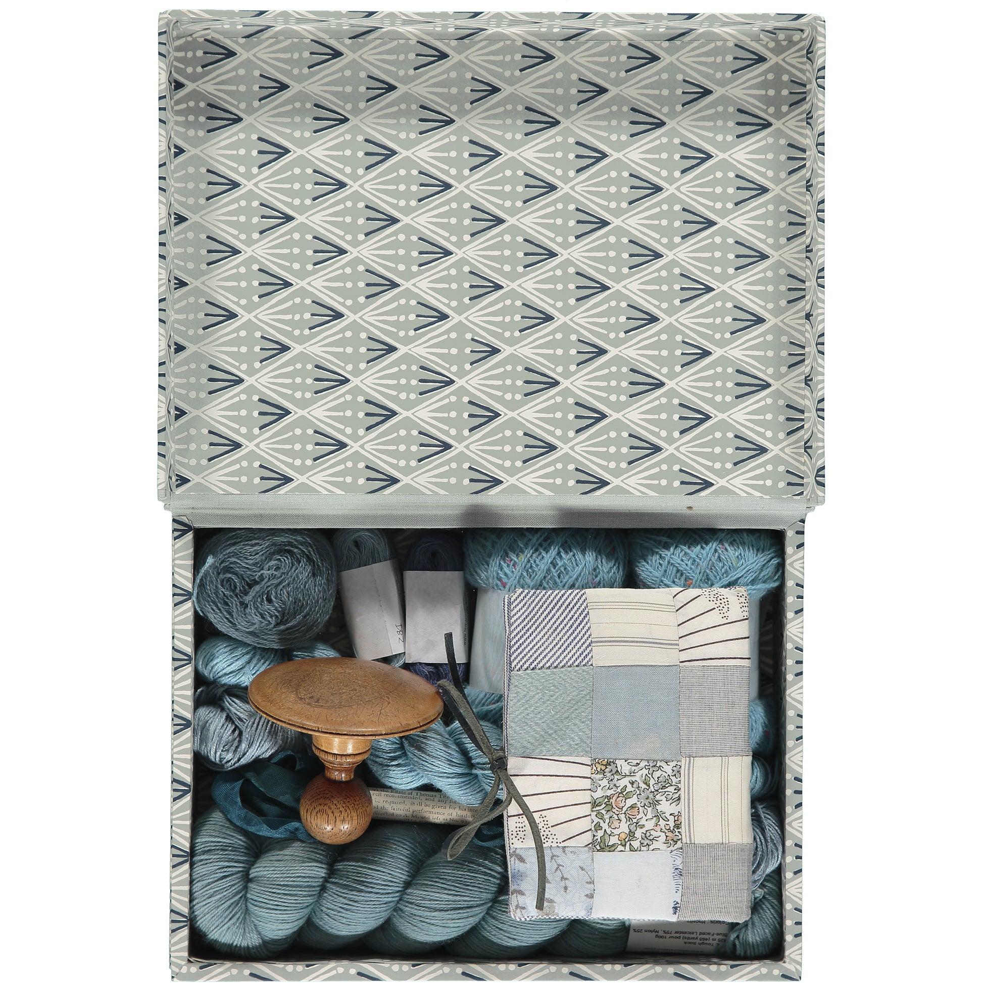 Selvedge& Cambridge Imprint, Haberdashery Box (Assortment of Colours Available)