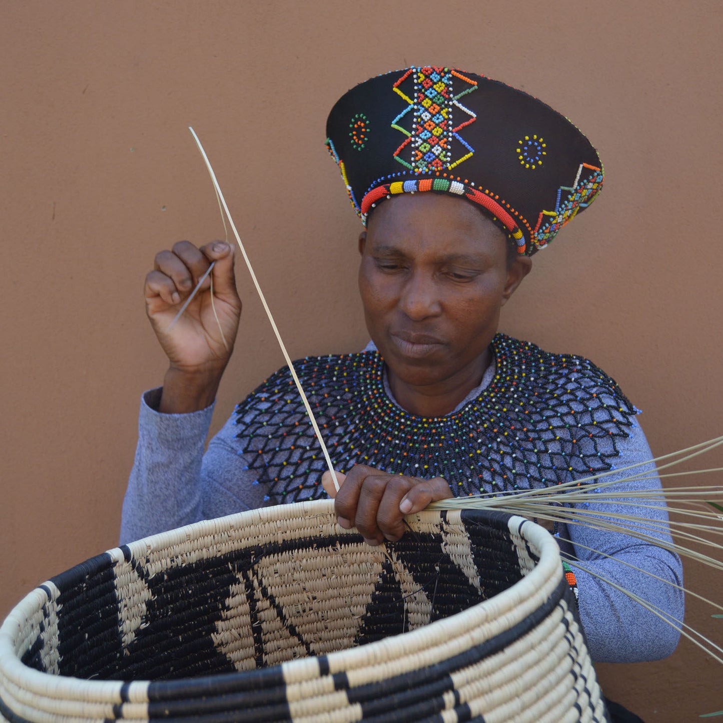 South Africa, Angeline Bonisiwe Masuku, Basket Weaving