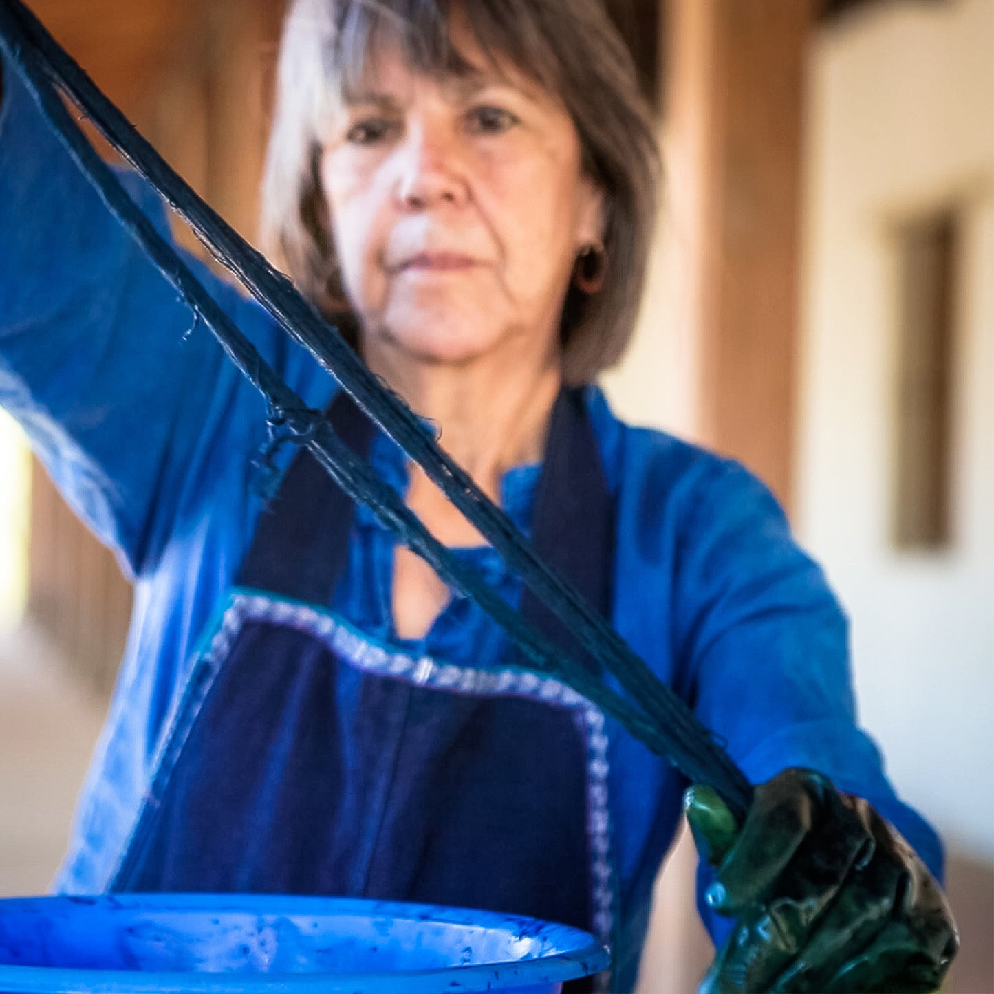 Guatemala, Indigo Textile, Indigo Dyed and Handwoven Blouses