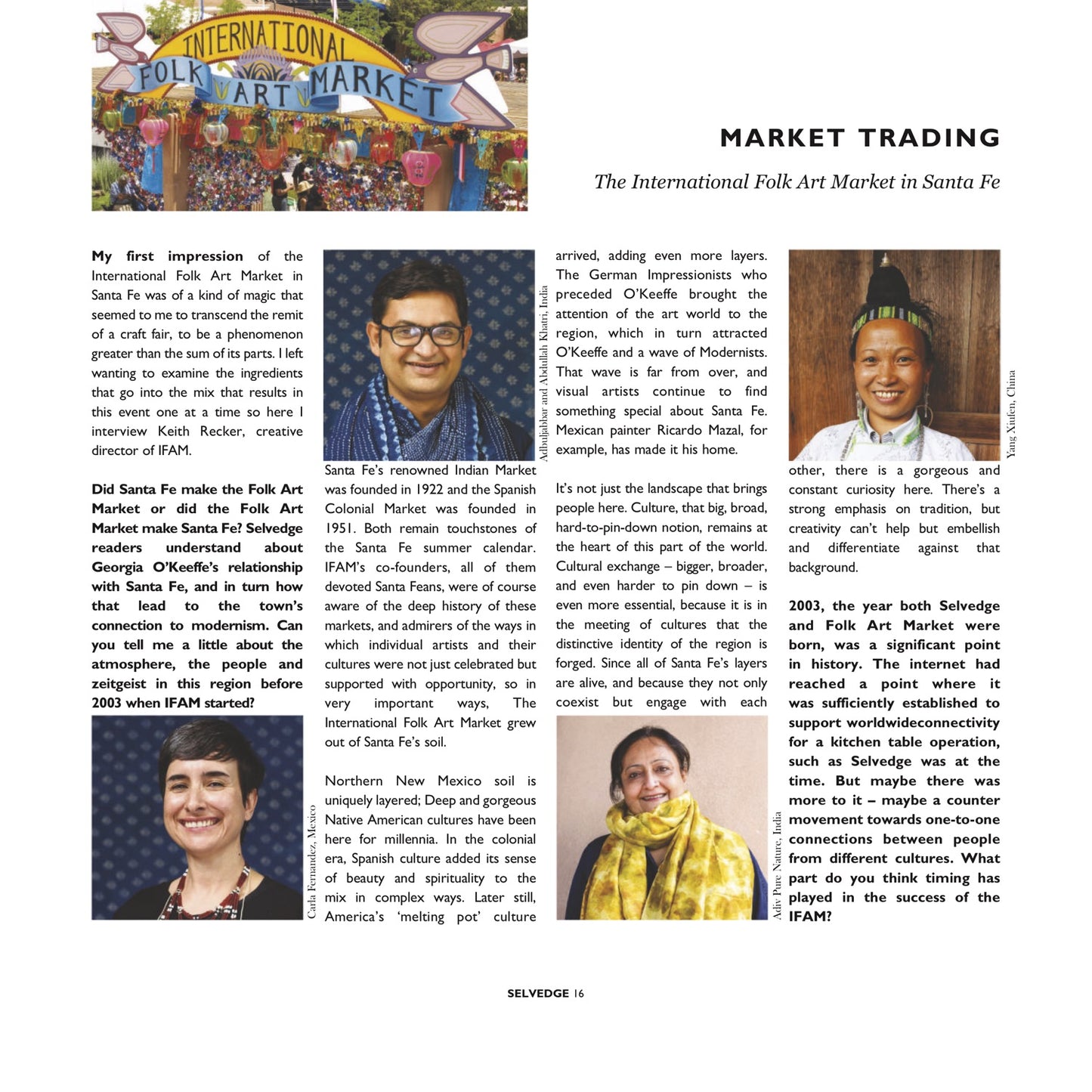Issue 87 Folk Art - Selvedge Magazine