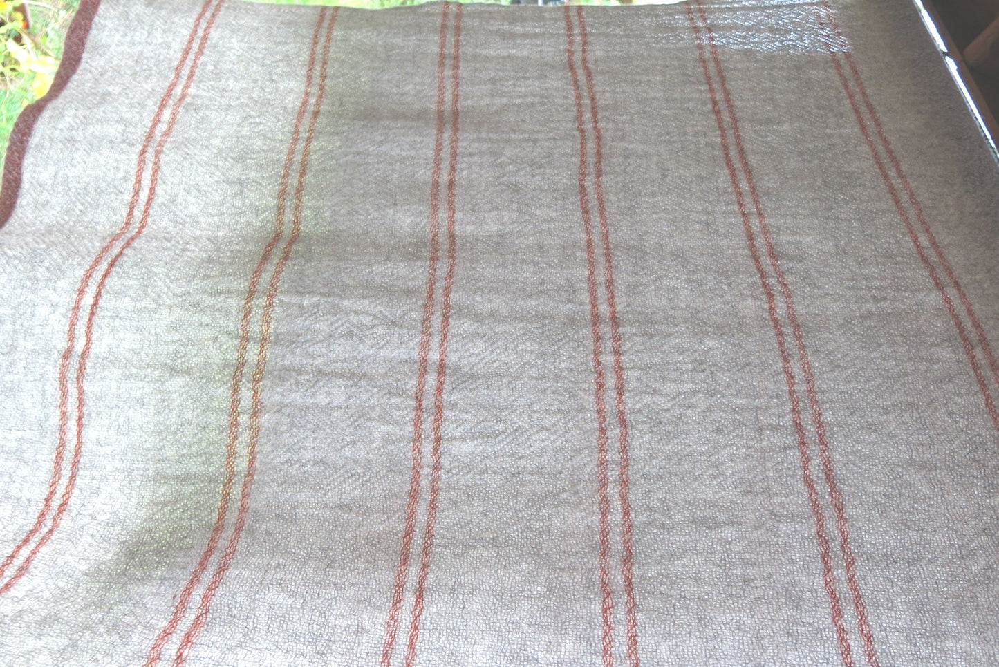 Finland, Waveweaver's Wool / Hannele Köngäs, Seafarer`s wool blanket red stripes
