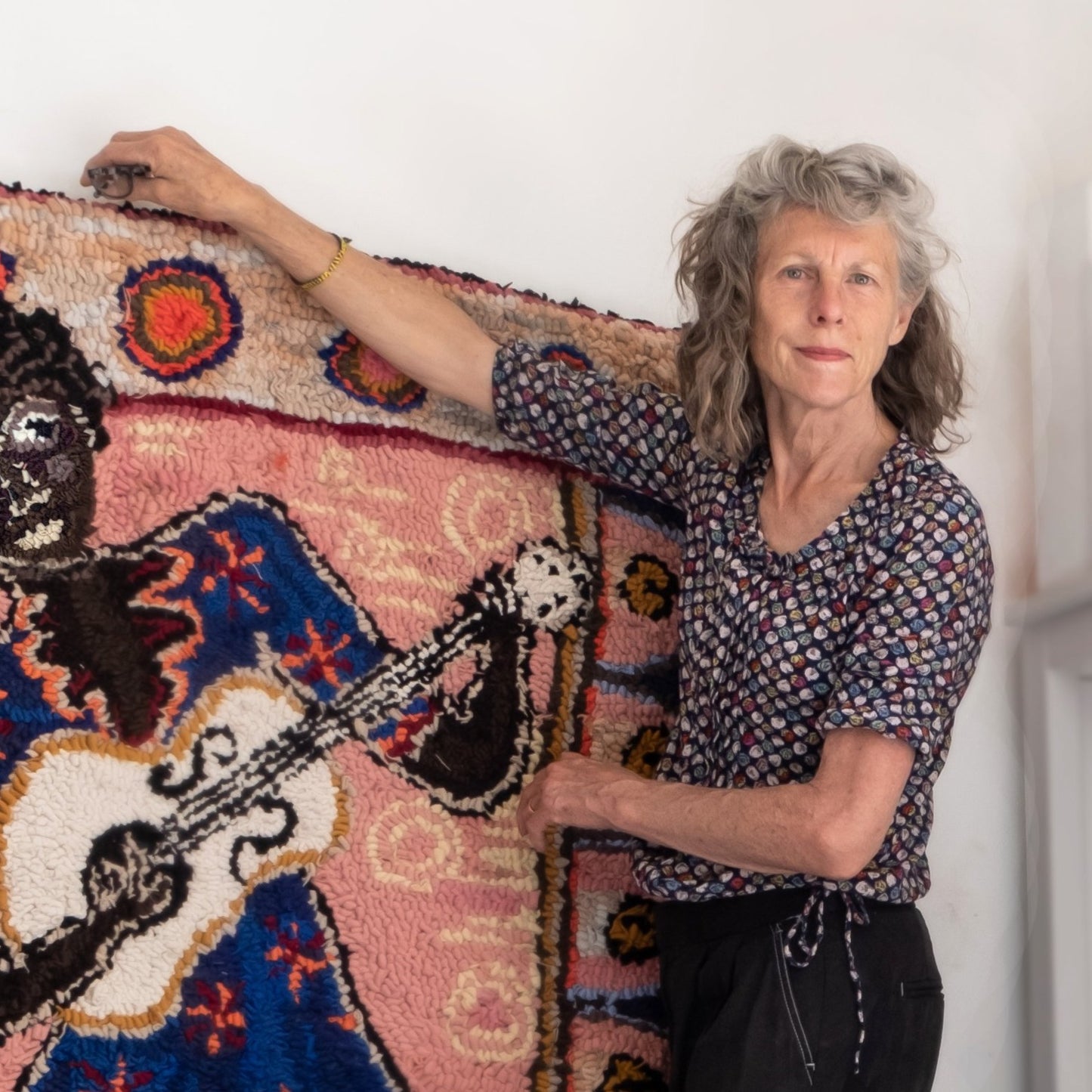 England, Lu Mason, Rug hooking