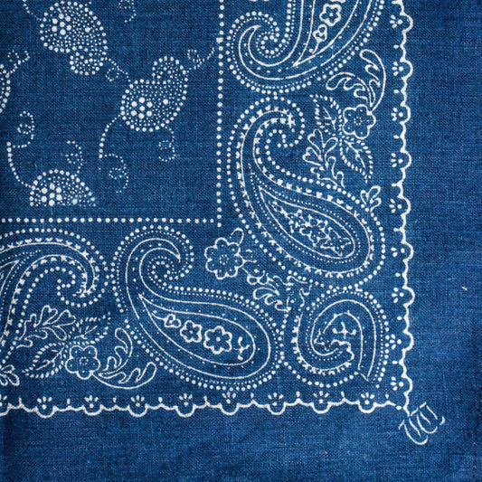 Austria, Karl and Maria Wagner, Blaudruck Basely Print Tablecloth Yardage Large 1.8 m Wide