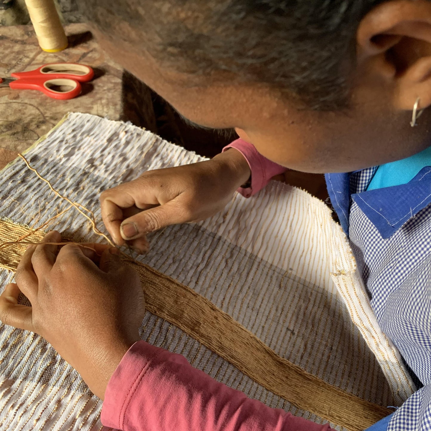 Madagascar, Tahiana Creation, Basket Weaving